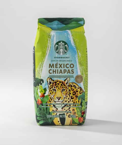 Starbucks presenta nuevo empaque para su café de grano entero México Chiapas